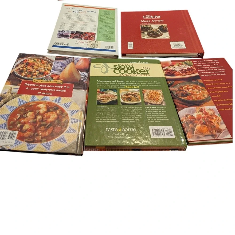 Slow Cooker Lot 5 Betty Crocker Pillsbury Taste of Home Crock-Pot Recipe Books